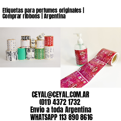 Etiquetas para perfumes originales | Comprar ribbons | Argentina
