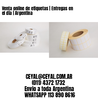 Venta online de etiquetas | Entregas en el día | Argentina