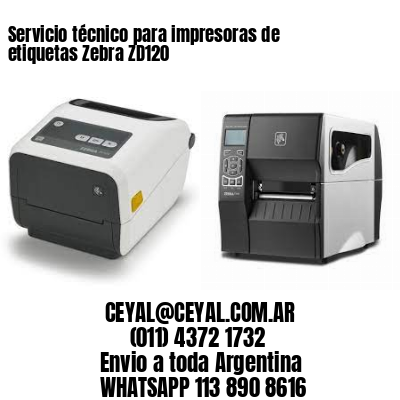 Servicio técnico para impresoras de etiquetas Zebra ZD120