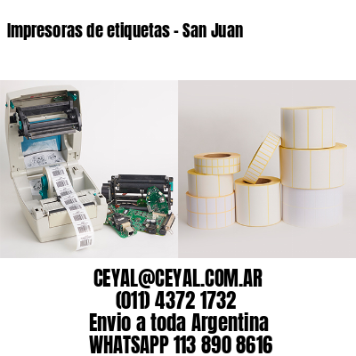 Impresoras de etiquetas – San Juan