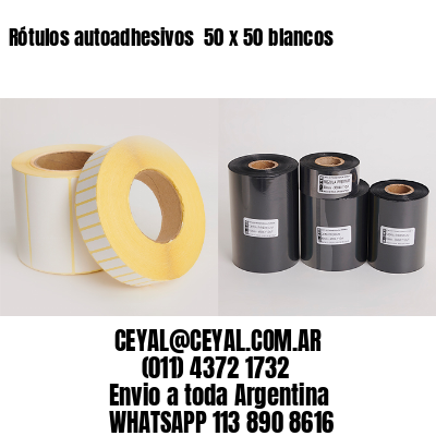 Rótulos autoadhesivos  50 x 50 blancos