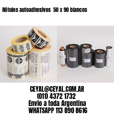 Rótulos autoadhesivos  50 x 90 blancos