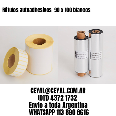 Rótulos autoadhesivos  90 x 100 blancos