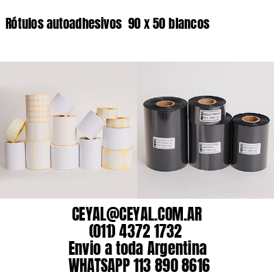 Rótulos autoadhesivos  90 x 50 blancos
