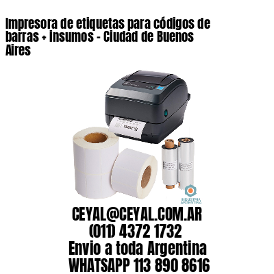 Impresora de etiquetas para códigos de barras + insumos – Ciudad de Buenos Aires
