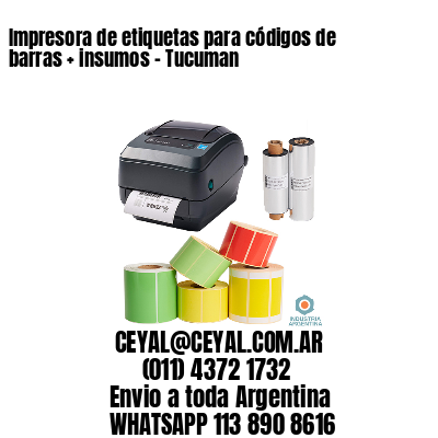 Impresora de etiquetas para códigos de barras + insumos – Tucuman