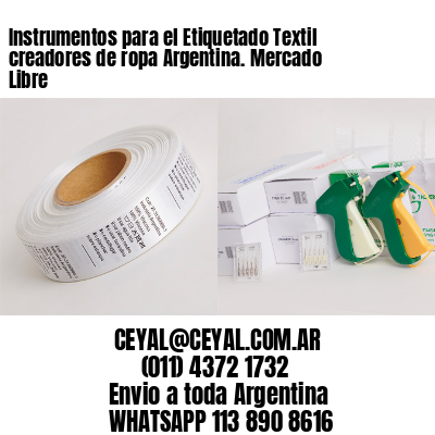 Instrumentos para el Etiquetado Textil creadores de ropa Argentina. Mercado Libre