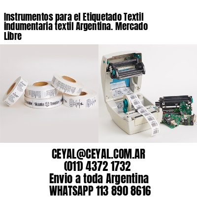 Instrumentos para el Etiquetado Textil indumentaria textil Argentina. Mercado Libre