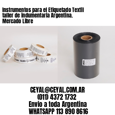 Instrumentos para el Etiquetado Textil taller de indumentaria Argentina. Mercado Libre