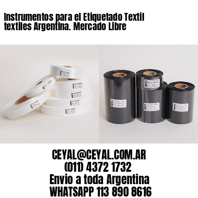 Instrumentos para el Etiquetado Textil textiles Argentina. Mercado Libre