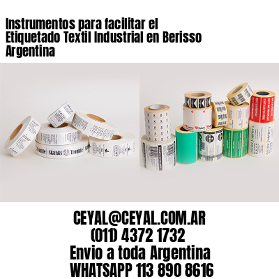 Instrumentos para facilitar el Etiquetado Textil Industrial en Berisso Argentina