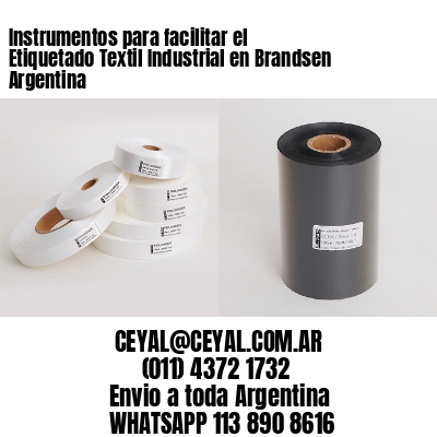 Instrumentos para facilitar el Etiquetado Textil Industrial en Brandsen Argentina