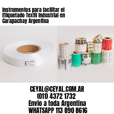 Instrumentos para facilitar el Etiquetado Textil Industrial en Carapachay Argentina