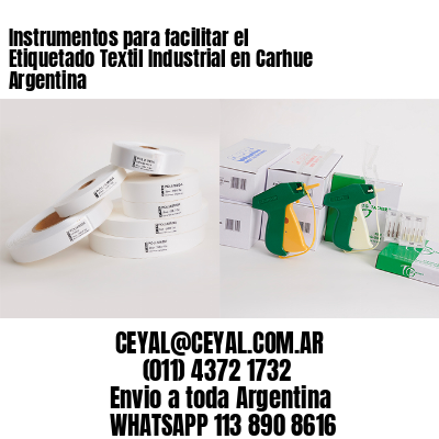 Instrumentos para facilitar el Etiquetado Textil Industrial en Carhue Argentina