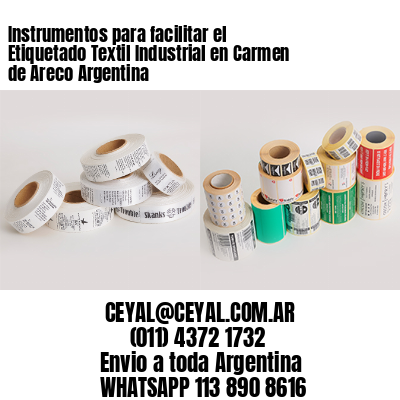 Instrumentos para facilitar el Etiquetado Textil Industrial en Carmen de Areco Argentina