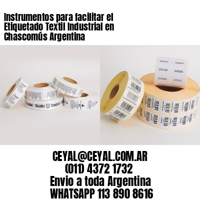 Instrumentos para facilitar el Etiquetado Textil Industrial en Chascomús Argentina