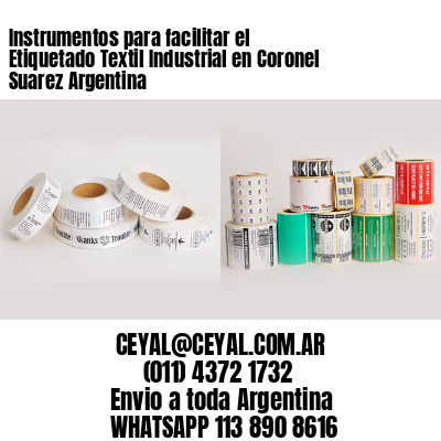 Instrumentos para facilitar el Etiquetado Textil Industrial en Coronel Suarez Argentina