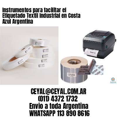 Instrumentos para facilitar el Etiquetado Textil Industrial en Costa Azul Argentina