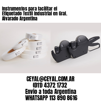 Instrumentos para facilitar el Etiquetado Textil Industrial en Gral. Alvarado Argentina