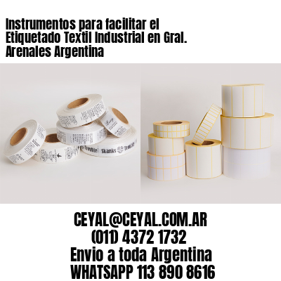 Instrumentos para facilitar el Etiquetado Textil Industrial en Gral. Arenales Argentina
