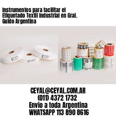 Instrumentos para facilitar el Etiquetado Textil Industrial en Gral. Guido Argentina
