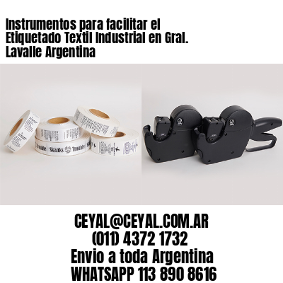 Instrumentos para facilitar el Etiquetado Textil Industrial en Gral. Lavalle Argentina