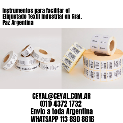 Instrumentos para facilitar el Etiquetado Textil Industrial en Gral. Paz Argentina