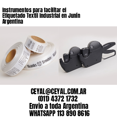 Instrumentos para facilitar el Etiquetado Textil Industrial en Junín Argentina