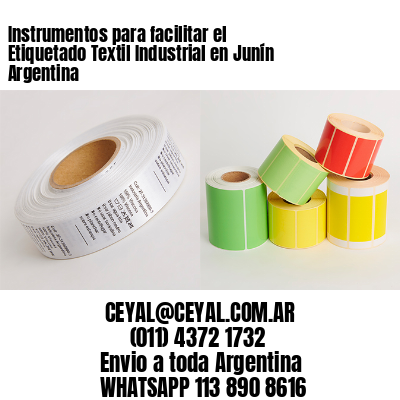Instrumentos para facilitar el Etiquetado Textil Industrial en Junín Argentina