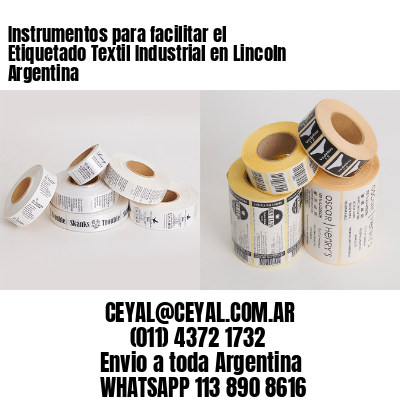 Instrumentos para facilitar el Etiquetado Textil Industrial en Lincoln Argentina
