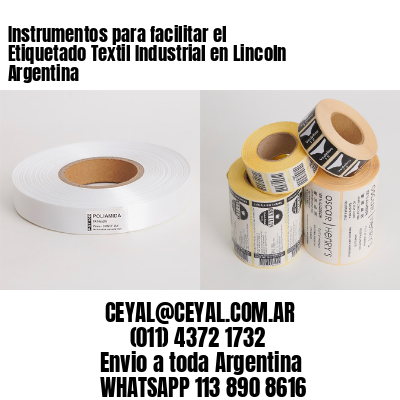 Instrumentos para facilitar el Etiquetado Textil Industrial en Lincoln Argentina