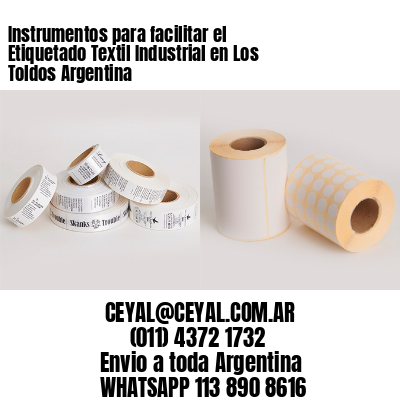 Instrumentos para facilitar el Etiquetado Textil Industrial en Los Toldos Argentina
