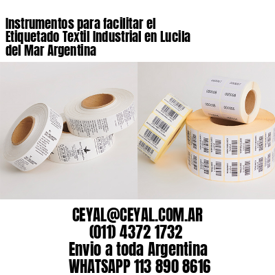 Instrumentos para facilitar el Etiquetado Textil Industrial en Lucila del Mar Argentina