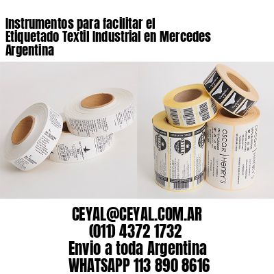 Instrumentos para facilitar el Etiquetado Textil Industrial en Mercedes Argentina