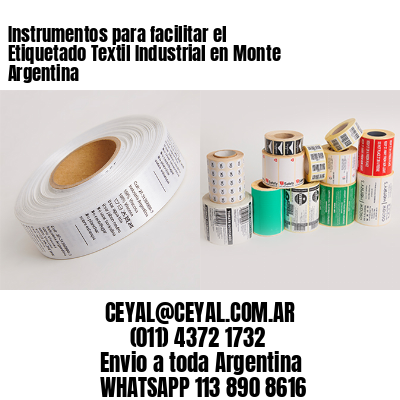 Instrumentos para facilitar el Etiquetado Textil Industrial en Monte Argentina