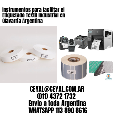 Instrumentos para facilitar el Etiquetado Textil Industrial en Olavarría Argentina