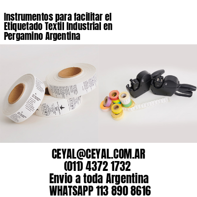 Instrumentos para facilitar el Etiquetado Textil Industrial en Pergamino Argentina