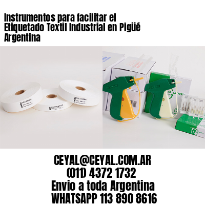 Instrumentos para facilitar el Etiquetado Textil Industrial en Pigüé Argentina