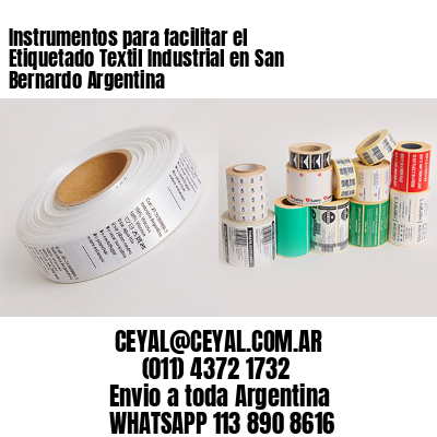 Instrumentos para facilitar el Etiquetado Textil Industrial en San Bernardo Argentina