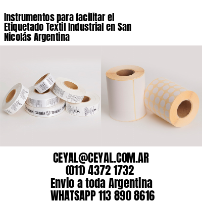 Instrumentos para facilitar el Etiquetado Textil Industrial en San Nicolás Argentina