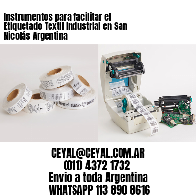Instrumentos para facilitar el Etiquetado Textil Industrial en San Nicolás Argentina