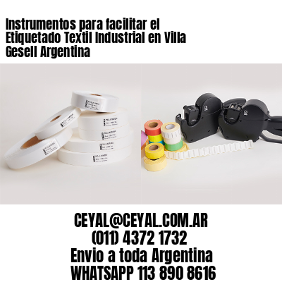 Instrumentos para facilitar el Etiquetado Textil Industrial en Villa Gesell Argentina