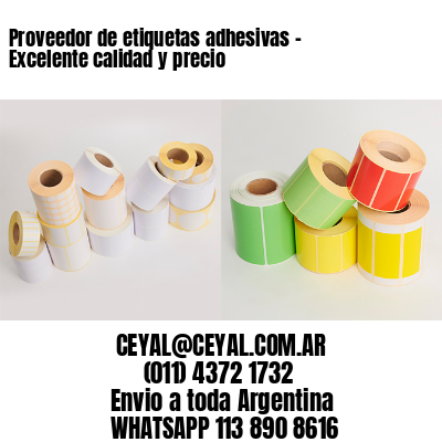 Proveedor de etiquetas adhesivas – Excelente calidad y precio