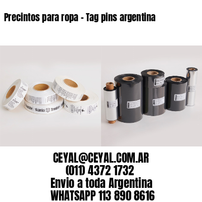 Precintos para ropa – Tag pins argentina