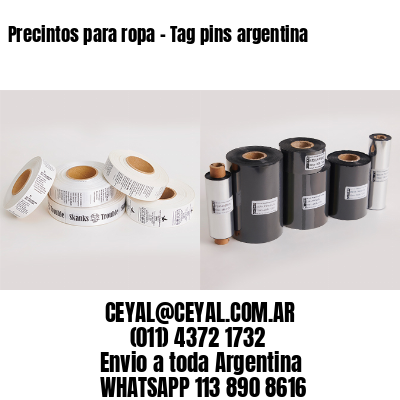 Precintos para ropa - Tag pins argentina