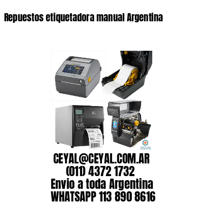Repuestos etiquetadora manual Argentina