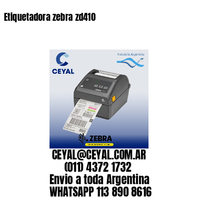 Etiquetadora zebra zd410