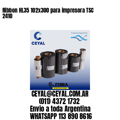 Ribbon HL35 102×300 para impresora TSC 2410