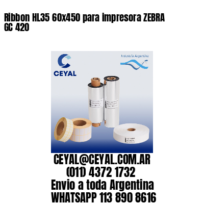 Ribbon HL35 60×450 para impresora ZEBRA GC 420