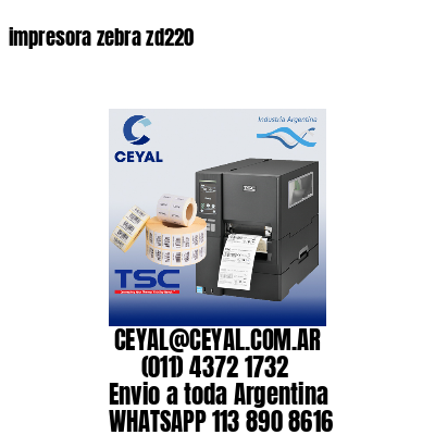 impresora zebra zd220